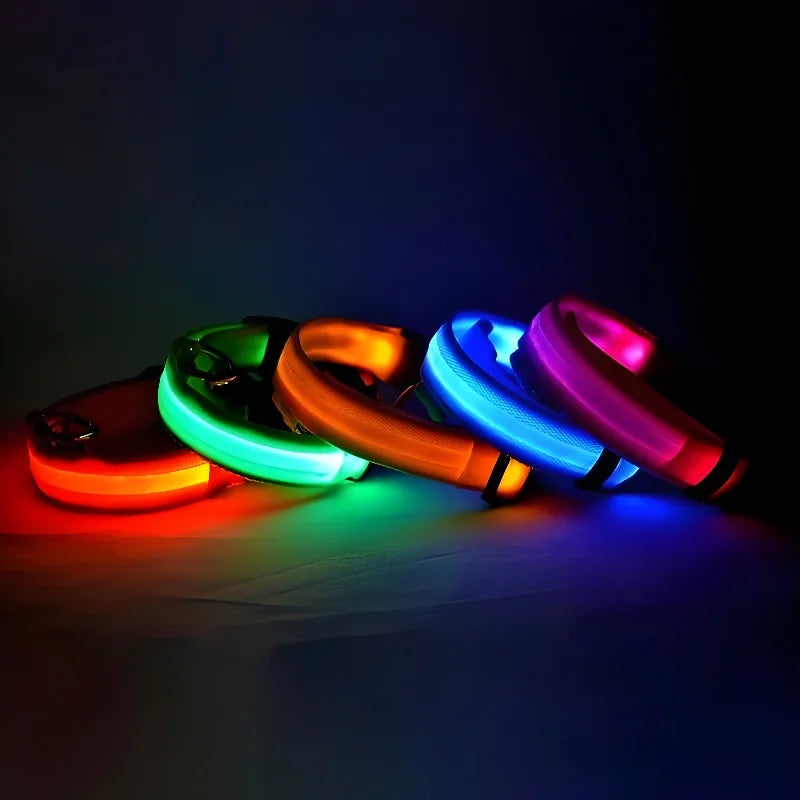 FlashPet - Coleira Nylon com LED Ultra Localizadora