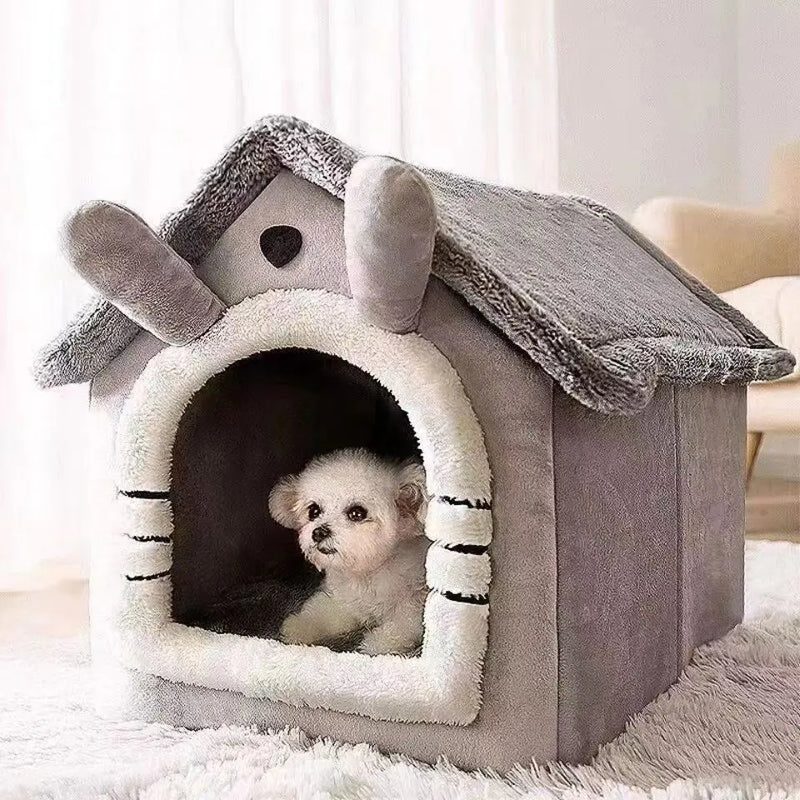 Zoohouse - Casinha para Cães Aveludada Extremo Conforto